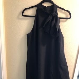 Vince Camuto Black Bow-tie dress